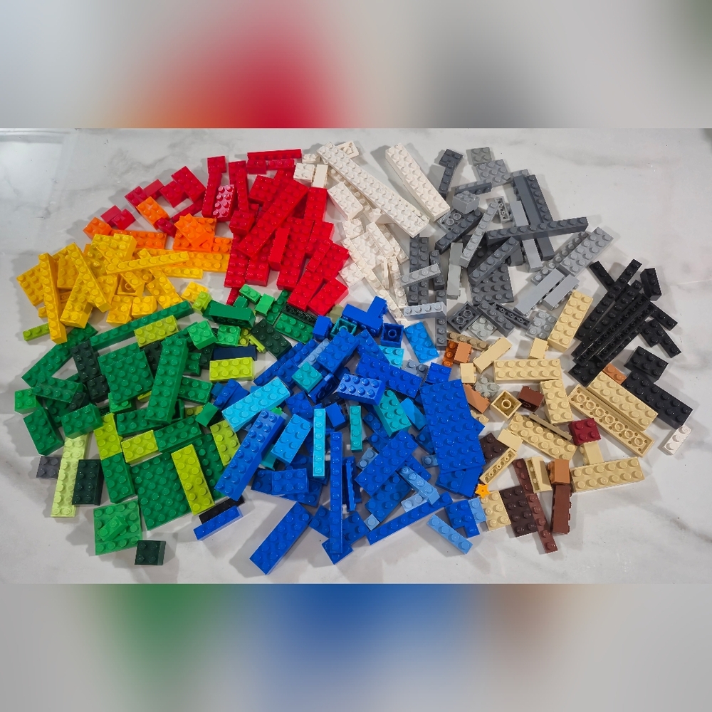 Lego Lot 1lb Colorful Mixed Bricks & Plates